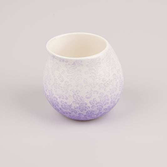 FuntasyCup® [Purple Mist Phoenix Tail, Jingdezhen Sgraffito Floral Technique]